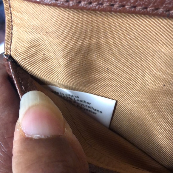 THE SAK brown leather floral embossed wallet. Holds up to 12 cards. - Picture 11 of 12